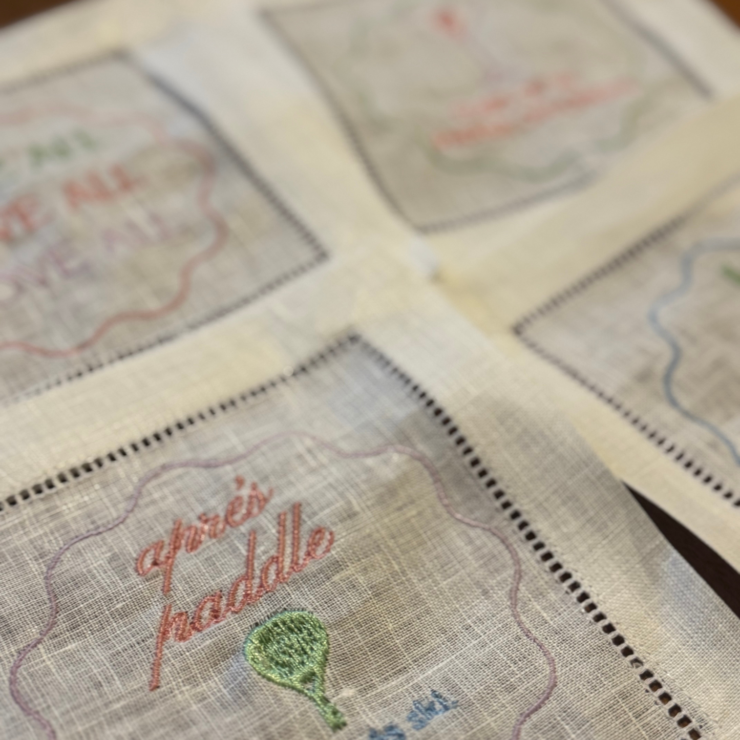 Paddle Tennis Cocktail Napkins