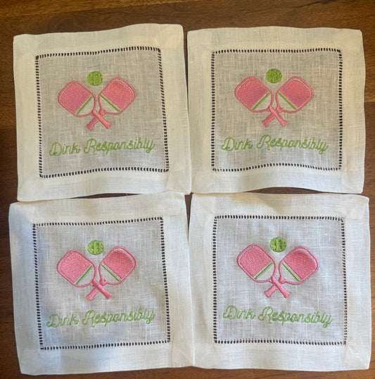 Pickleball Cocktail Napkins